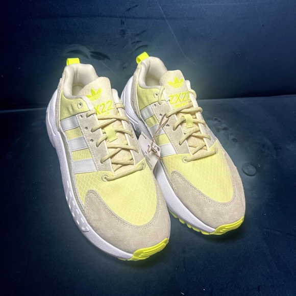 Adidas ZX 22 Boost White/Yellow/Beige - Picture 2 of 5